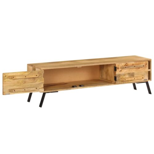 TV Cabinet Solid Mango Wood 140x30x40cm - Image 6