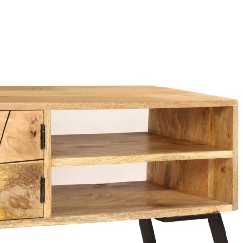 TV Cabinet Solid Mango Wood 140x30x40cm - Image 8