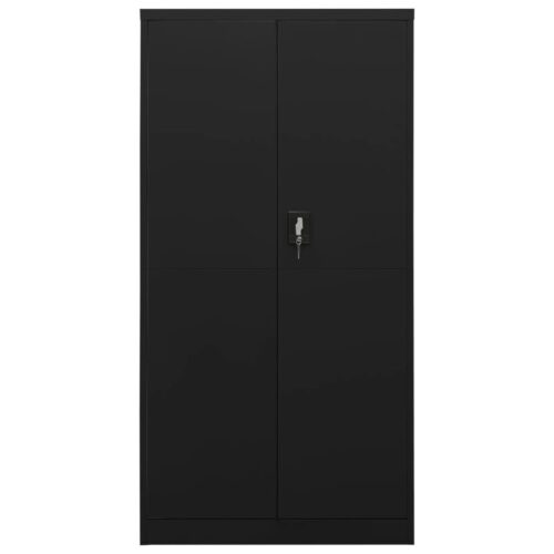 Locker Cabinet Black 90x40x180cm Steel - Image 2