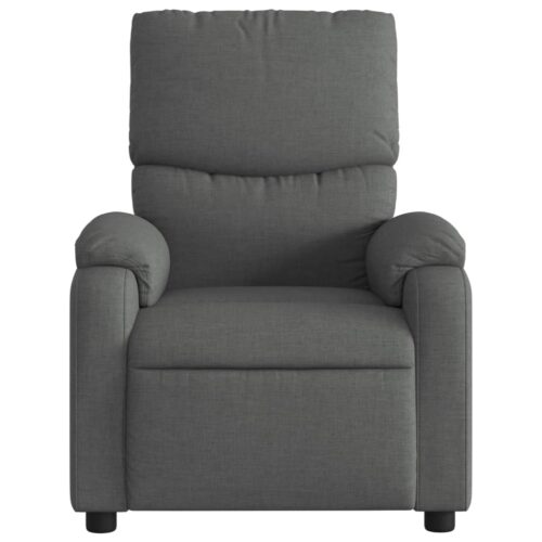 Massage Recliner Chair Dark Grey Fabric - Image 4