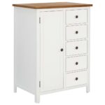 Wardrobe 76x52x105cm Solid Oak Wood