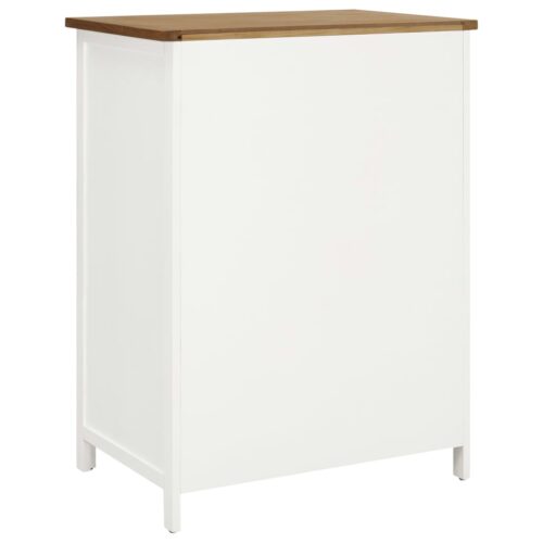 Wardrobe 76x52x105cm Solid Oak Wood - Image 5