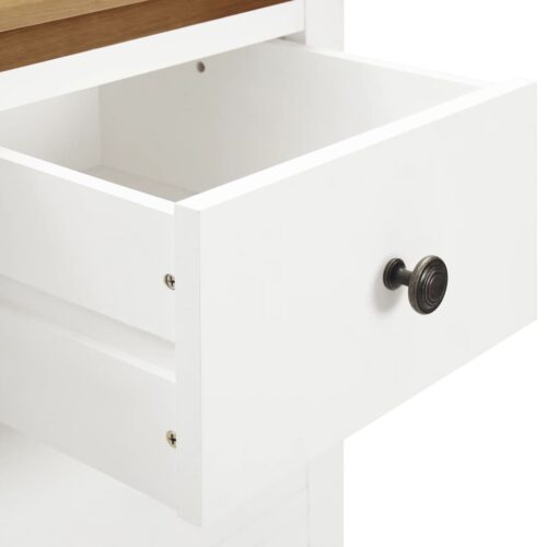 Wardrobe 76x52x105cm Solid Oak Wood - Image 6