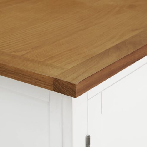 Wardrobe 76x52x105cm Solid Oak Wood - Image 7