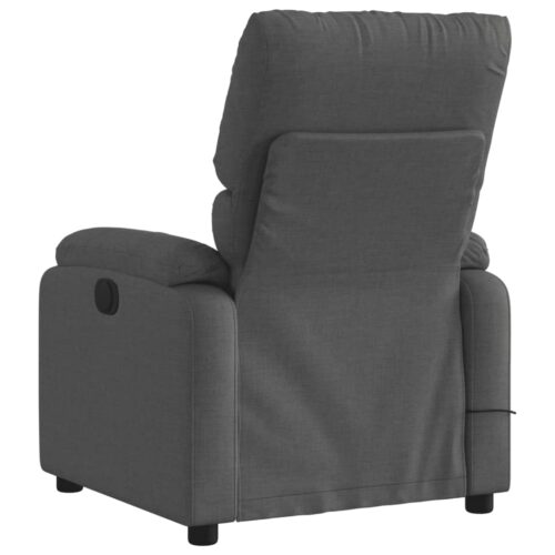 Electric Massage Recliner Chair Dark Grey Fabric - Image 4