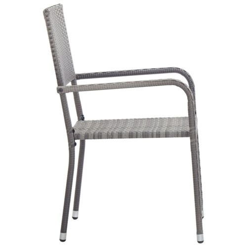 5pcs Outdoor Dining Set Garden Patio Bistro Chairs Table Wicker Rattan Furniture - Image 8
