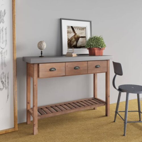 Console Table 110x35x80cm Solid Wood Fir