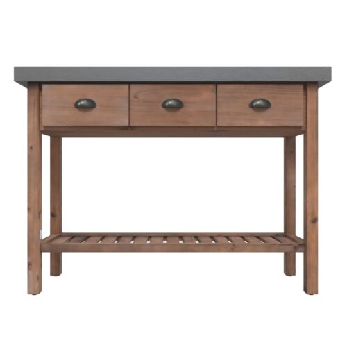 Console Table 110x35x80cm Solid Wood Fir - Image 3