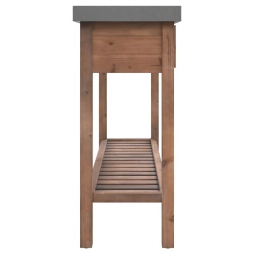 Console Table 110x35x80cm Solid Wood Fir - Image 4