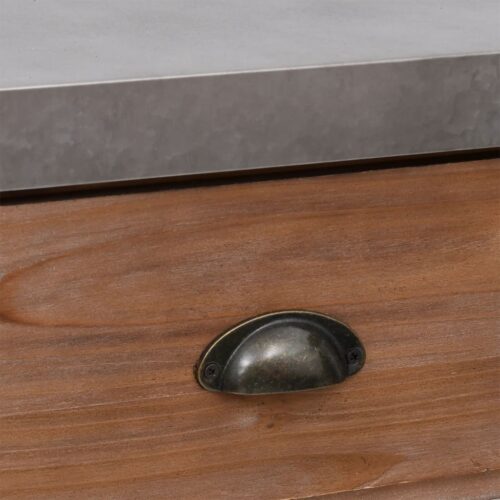 Console Table 110x35x80cm Solid Wood Fir - Image 6