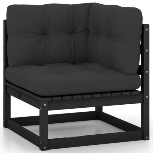 4-Seater Garden Sofa with Cushions Solid Pinewood - Image 4