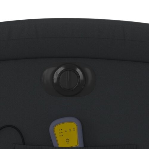 Genuine Real Leather Electric Massage Recliner Chair Lounge Sofa Armchair Black - Image 11