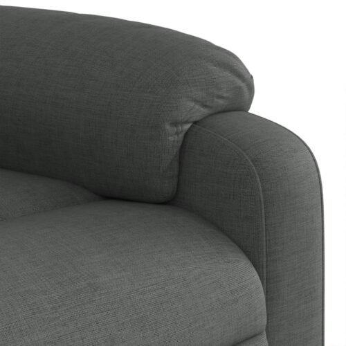 Stand up Massage Recliner Chair Dark Grey Fabric - Image 10