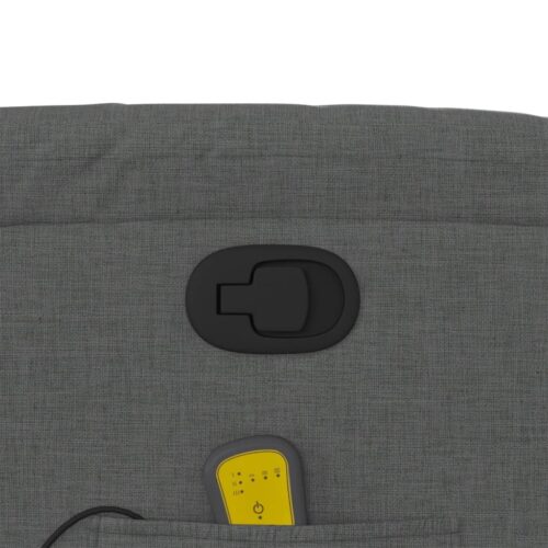 Stand up Massage Recliner Chair Dark Grey Fabric - Image 11