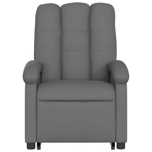 Electric Stand up Massage Recliner Chair Dark Grey Fabric - Image 8