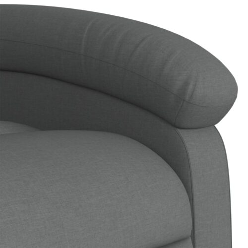 Electric Stand up Massage Recliner Chair Dark Grey Fabric - Image 11