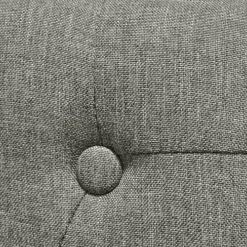 Dining Chairs 6pcs Grey Fabric - Image 5