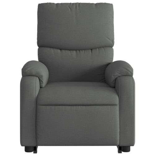 Electric Stand up Massage Recliner Chair Dark Grey Fabric - Image 8