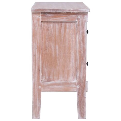 Sideboard with 2 Drawers 90x30x60cm Solid Mahogany Wood - Image 4