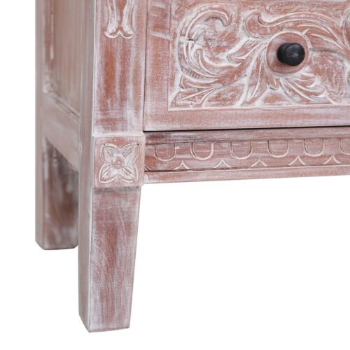 Sideboard with 2 Drawers 90x30x60cm Solid Mahogany Wood - Image 8