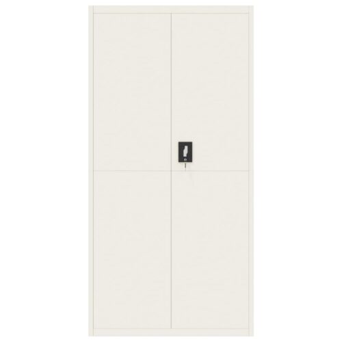 File Cabinet White 90x40x180cm Steel - Image 3