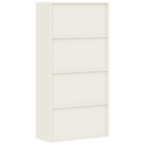 File Cabinet White 90x40x180cm Steel - Image 6