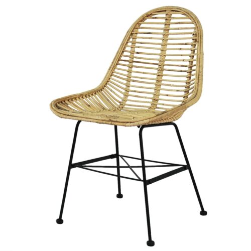 Dining Chairs 6pcs Natural Rattan - Image 2