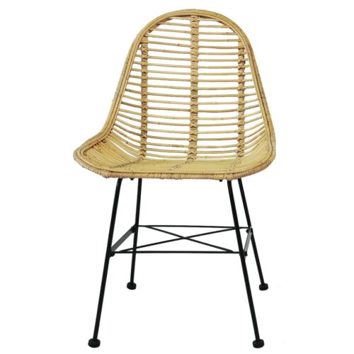 Dining Chairs 6pcs Natural Rattan - Image 3