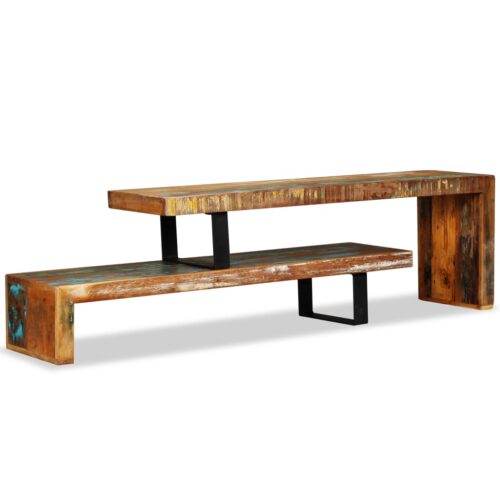 TV Stand Solid Reclaimed Wood - Image 2