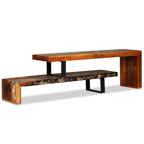 TV Stand Solid Reclaimed Wood - Image 3