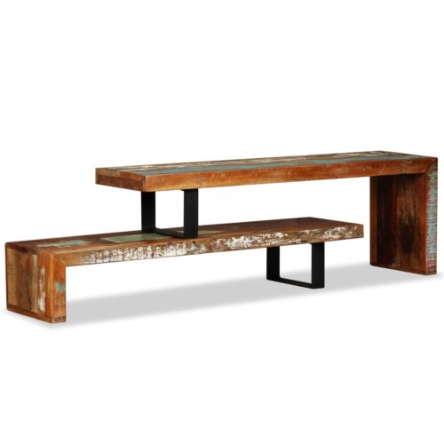 TV Stand Solid Reclaimed Wood - Image 11