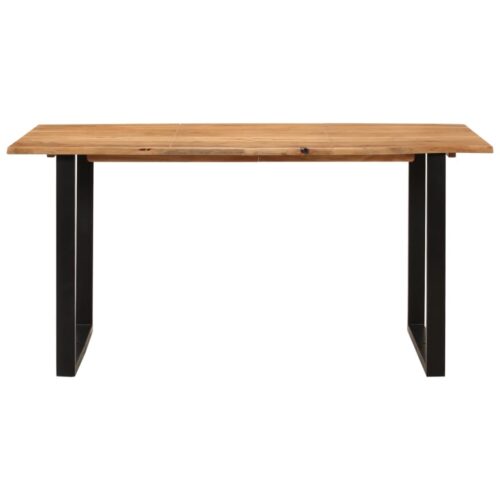 Dining Table 154x80x76cm Solid Acacia Wood - Image 2