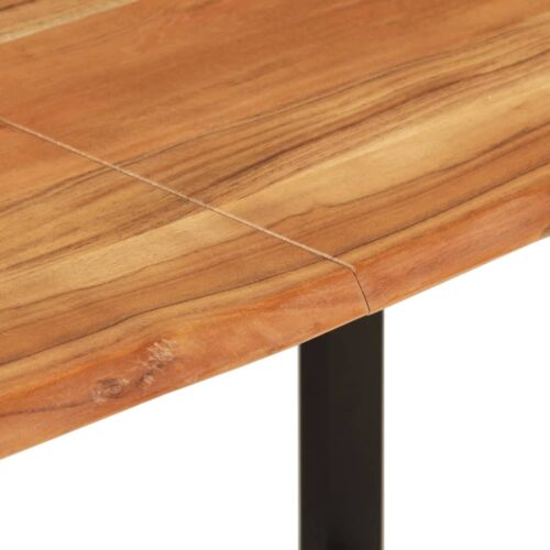 Dining Table 154x80x76cm Solid Acacia Wood - Image 6