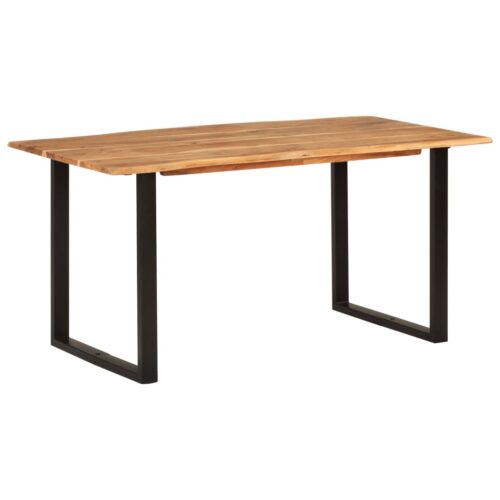Dining Table 154x80x76cm Solid Acacia Wood - Image 10