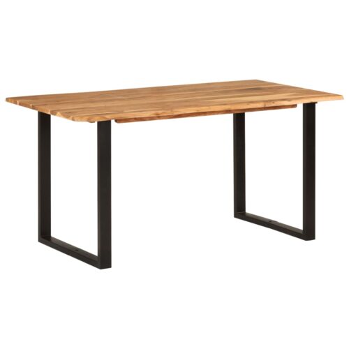 Dining Table 154x80x76cm Solid Acacia Wood - Image 11