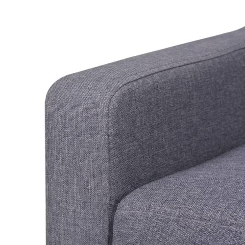 Sofa Set 2 Pieces Fabric Grey - Image 9