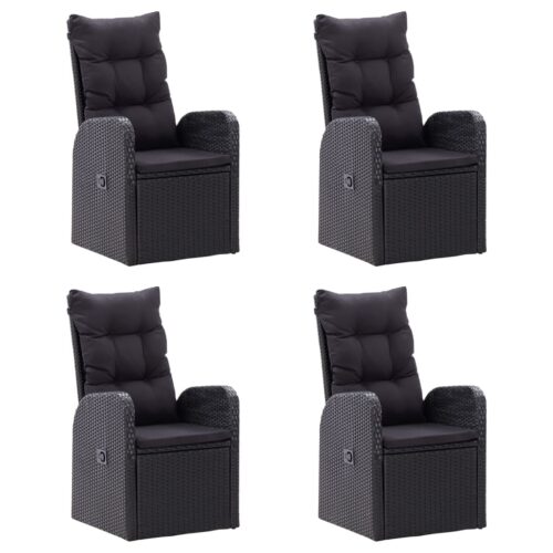 7-Piece Garden Dining Set Black Outdoor Patio Lounge Furniture - Image 4