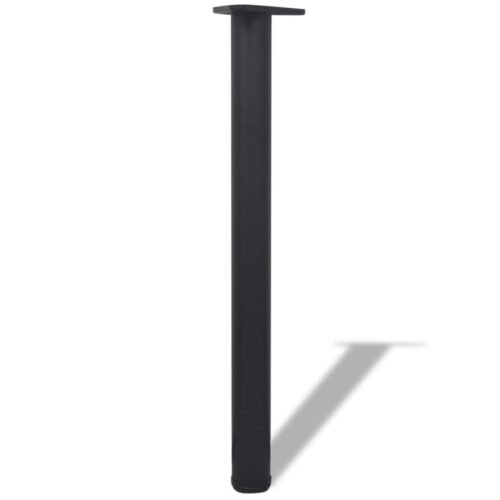 4pcs Adjustable Coffee Dining Table Legs Industrial Steel Metal Black 710mm - Image 2