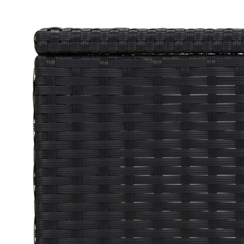C Table Black 40x35x60cm Poly Rattan - Image 6