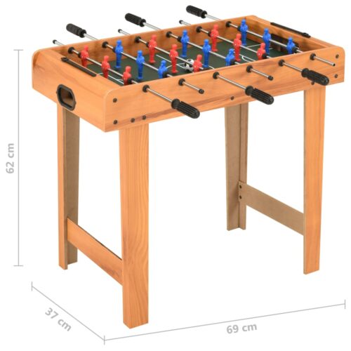 Mini Football Table 69x37x62cm Maple - Image 9