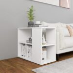 Side Cabinet White 60x30x50cm Engineered Wood