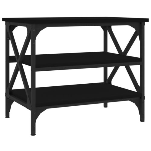 Side Table Black 55x38x45cm Engineered Wood - Image 2