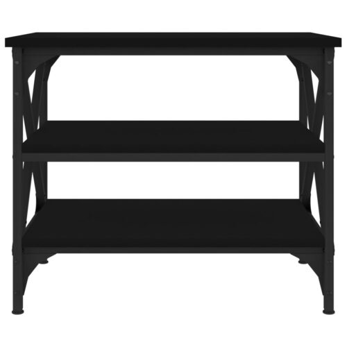 Side Table Black 55x38x45cm Engineered Wood - Image 5