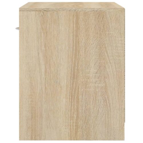 Nightstand 2pcs with Drawer Oak Colour - Image 9