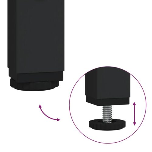 Side Tables 2pcs Black Engineered Wood - Image 10