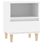 Bedside Cabinet White 40x35x50cm