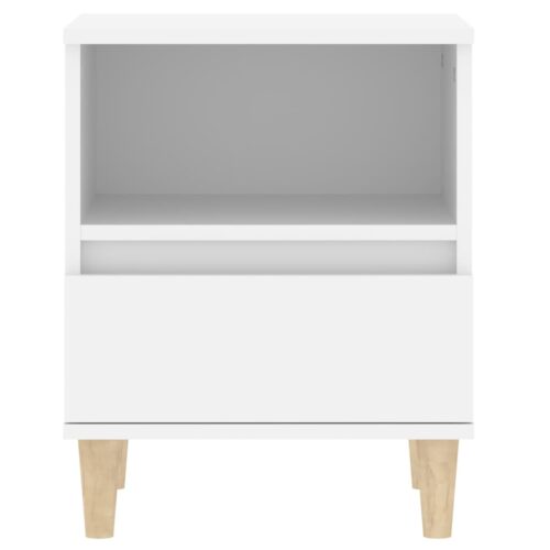 Bedside Cabinet White 40x35x50cm - Image 5