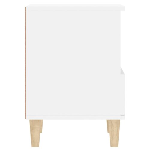 Bedside Cabinet White 40x35x50cm - Image 7