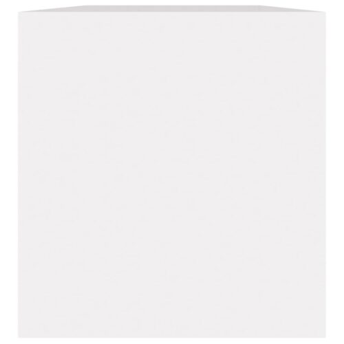 Vinyl Storage Box White 71x34x36cm Engineered Wood - Image 4