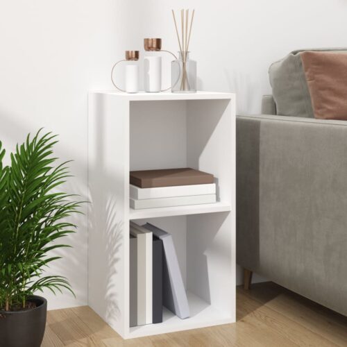 Vinyl Storage Box White 71x34x36cm Engineered Wood - Image 8